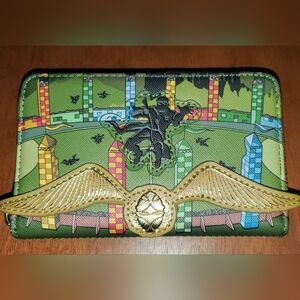 Loungefly Green and Gold Wallet